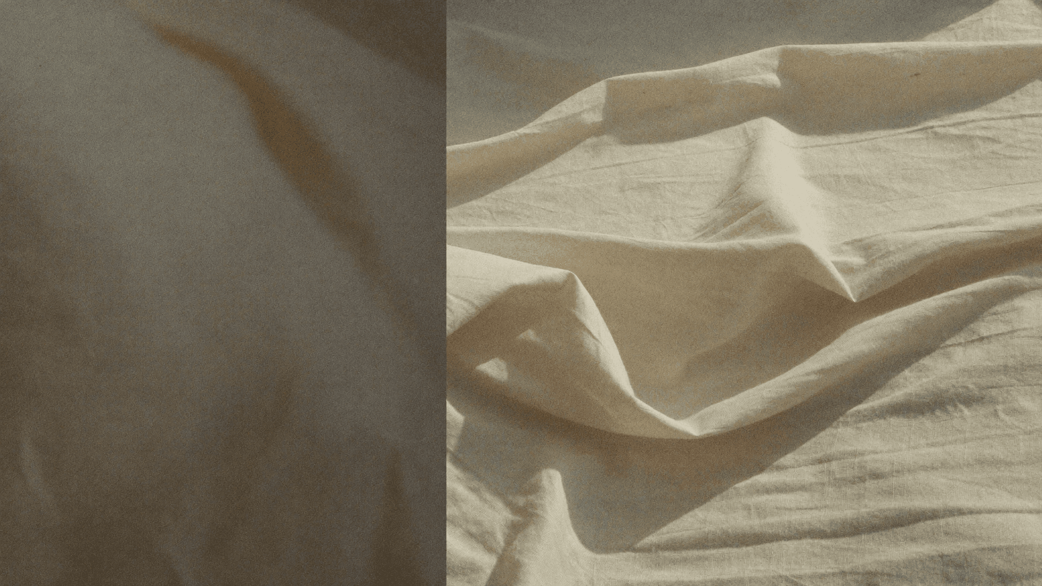 Surface naturelle texturée, lin froissé aux tons crème